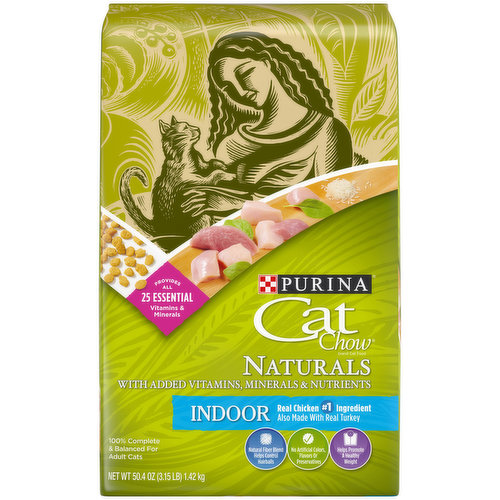 Cat Chow Hairball, Healthy Weight, Indoor, Natural Dry Cat Food, Naturals Indoor