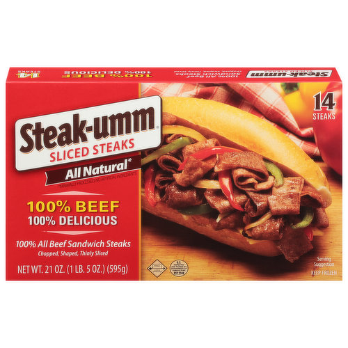 Steak-umm Steaks, Sliced