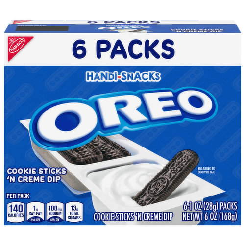 Nabisco Oreo Handi-Snacks Cookie Sticks 'N Creme Dip, 1 oz, 6 count