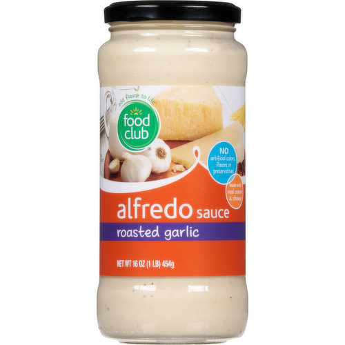 Food Club Alfredo Sauce, Roasted Garlic