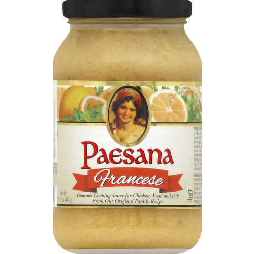 Paesana Cooking Sauce, Francese