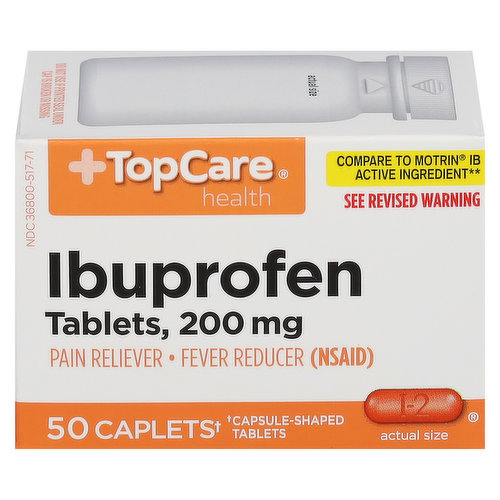 TopCare Ibuprofen, 200 mg, Caplets