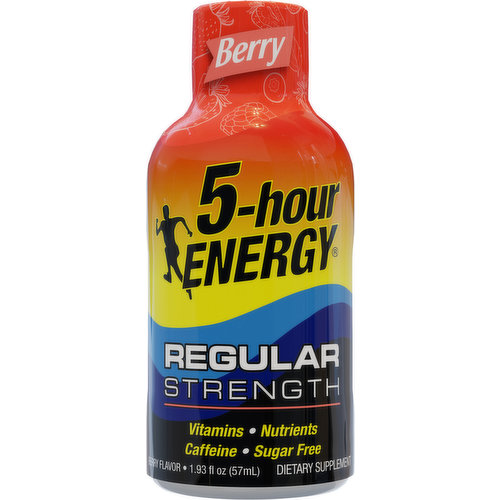 5-Hour Energy Energy Shot, Regular Strength, Berry