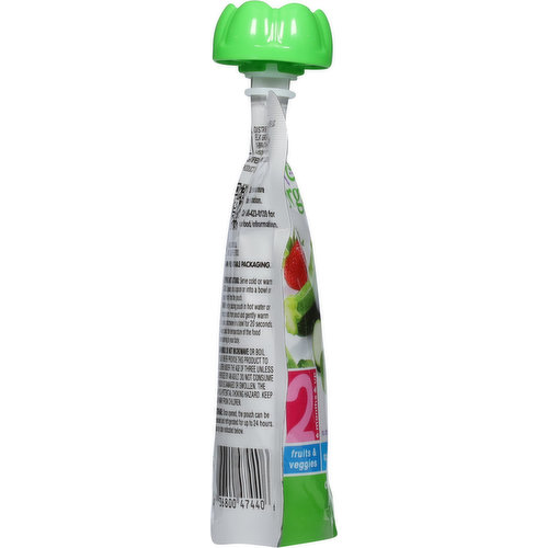 Tippy Toes Baby Food, Apple Zucchini Spinach Strawberry, 2 (6 Months & Up)
