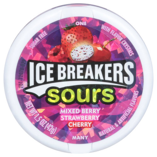 Ice Breakers Mints, Sugar Free, Mixed Berry Strawberry Cherry