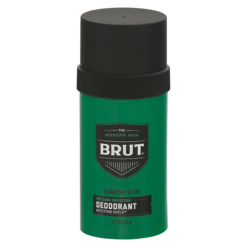 Brut Deodorant, with Stain Shield, Signature Scent - King Kullen