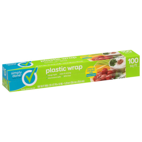 Simply Done Plastic Wrap, 100 Square Feet