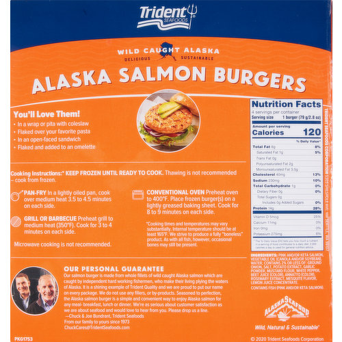 Alaskan Salmon Burgers