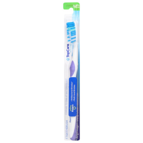 TopCare Toothbrush, Angle Edge+ Deep Clean, Soft, Regular