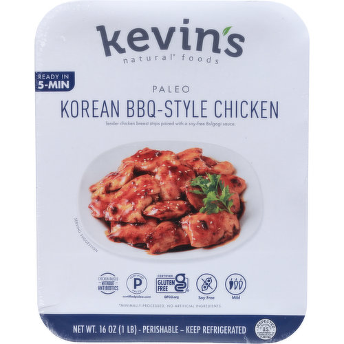 Kevin's Natural Foods Korean BBQ-Style Chicken, Paleo