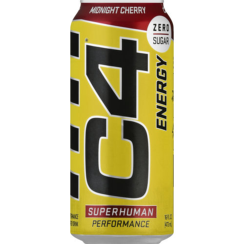 C4 Performance Energy Drink, Midnight Cherry, Energy