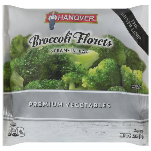 Hanover Broccoli Florets, Premium Vegetables