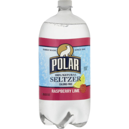 Polar Seltzer, 100% Natural, Raspberry Lime