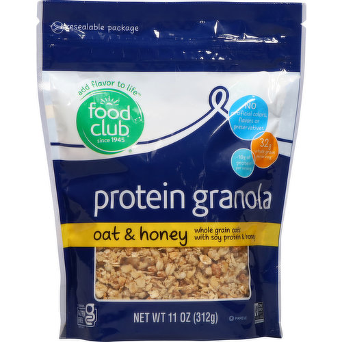 Food Club Protein Granola, Oat & Honey