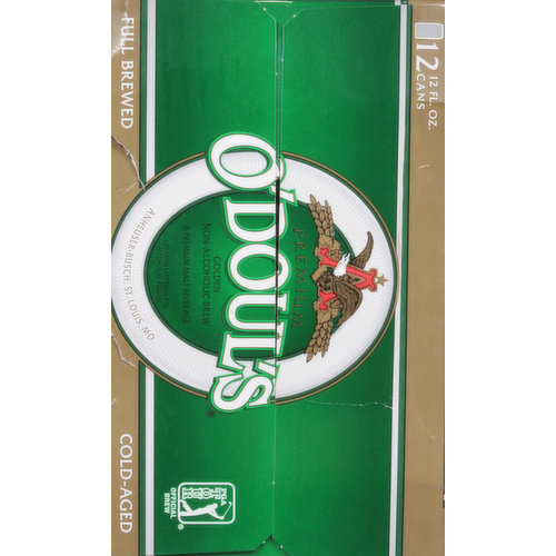 O'Doul's Malt Beverage, Non-Alcoholic Brew, Golden, Premium