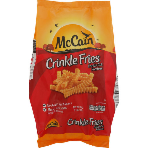 McCain Potatoes, Crinkle Fries, Cut