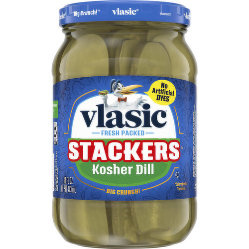 Vlasic Pickles, Kosher Dill, Stackers