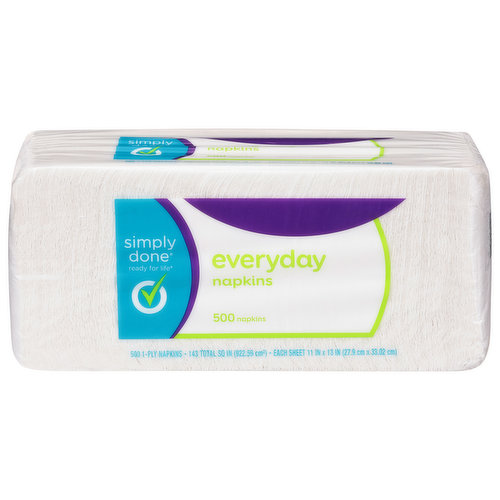 Simply Done Napkins, Everyday, 1-Ply