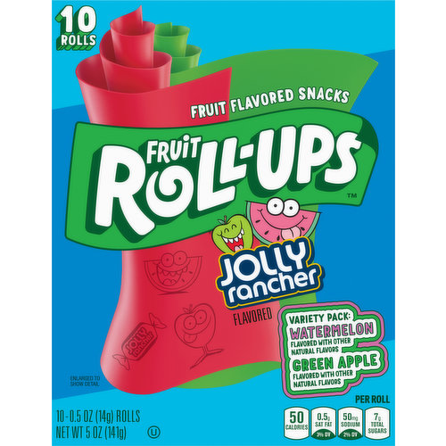 Fruit Roll-Ups Fruit Flavored Snacks, Jolly Rancher Flavored, Variety Pack  - King Kullen