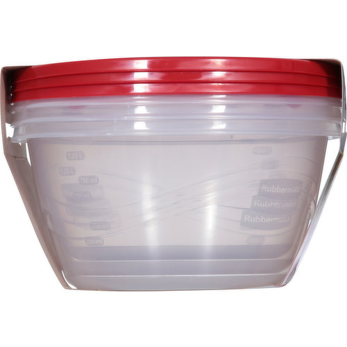 Rubbermaid Take Alongs Containers + Lids, Medium Bowls, 6.2 Cups - 3 bowls