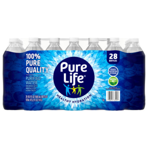 Fresh Finds Purified Water 16.9 Oz. Bottles, 24-Pack