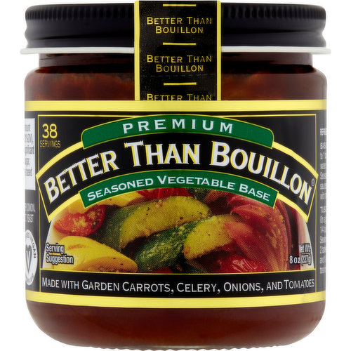 Better Than Bouillon Vegetable Base, Seasoned, Premium