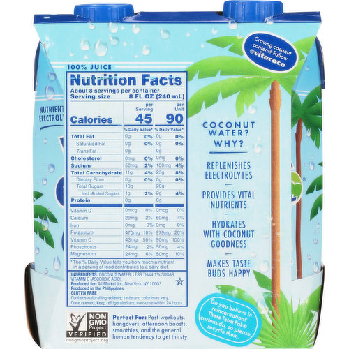 coconut water nutrition facts