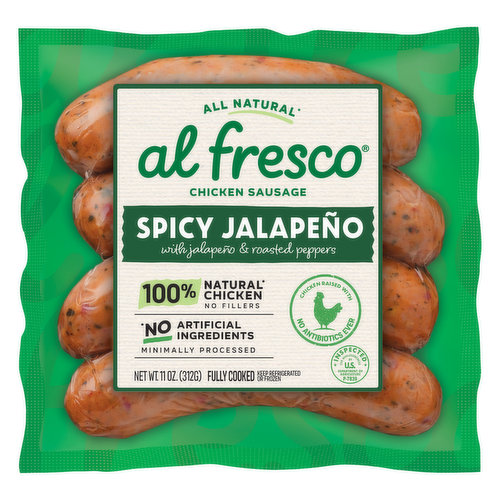 Al Fresco Chicken Sausage, Spicy Jalapeno