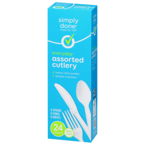 Simply Done Cutlery, Assorted, Everyday