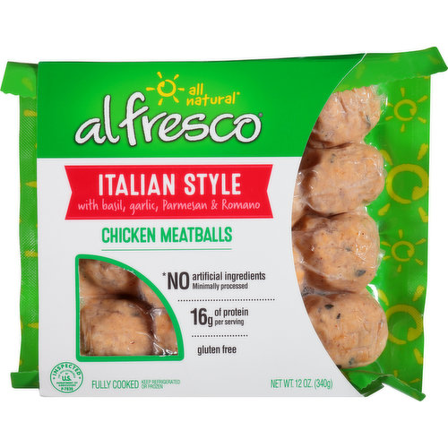 Al Fresco Chicken Meatballs, Italian Style