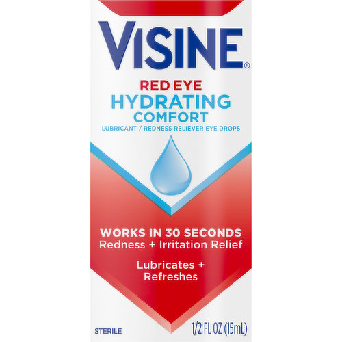 Visine Eye Drops, Red Eye Hydrating Comfort