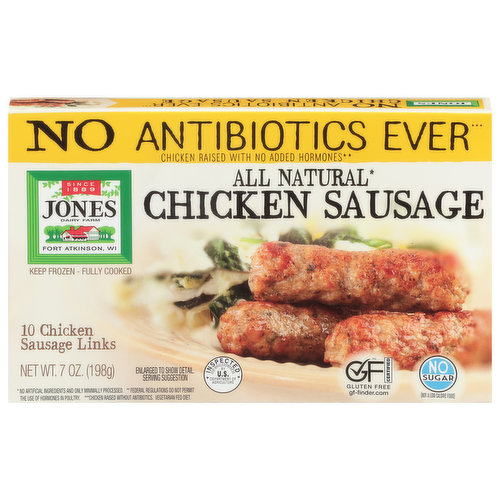 Jones Dairy Farm Chicken Sausage Links, All Natural