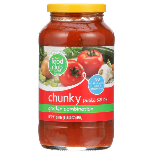 Food Club Garden Combination Chunky Pasta Sauce