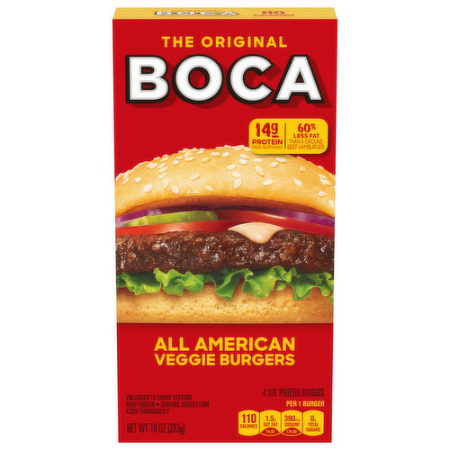 Boca All American Flame Grilled Burgers