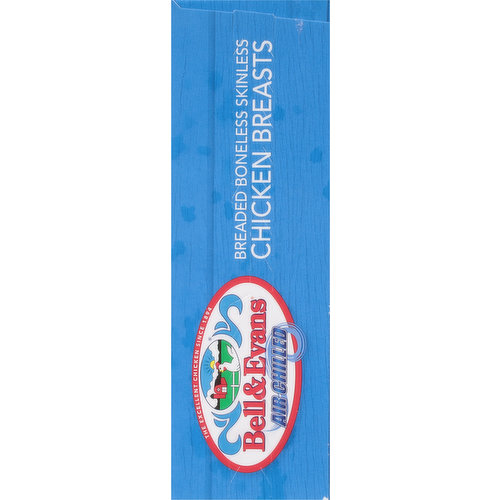 Bell & Evans Chicken Breasts, Breaded, Boneless, Skinless, Uncooked, Air Chilled