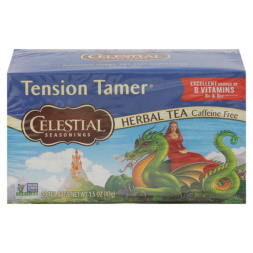Celestial Seasonings Herbal Tea, Caffeine Free, Tension Tamer, Tea Bags