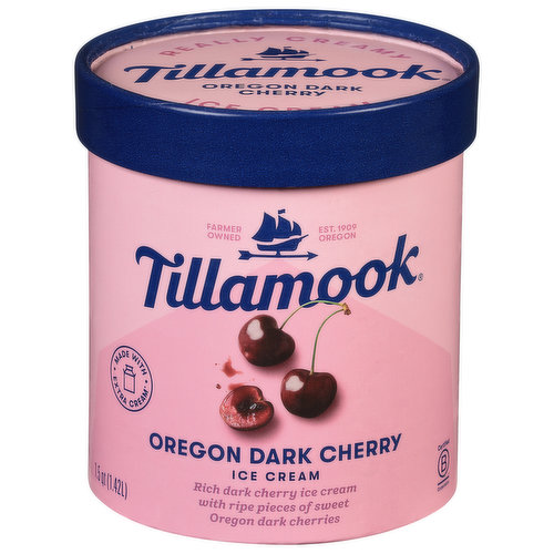 Tillamook Ice Cream, Oregon Dark Cherry