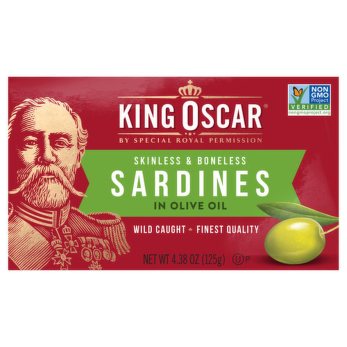 King Oscar Sardines, Skinless & Boneless