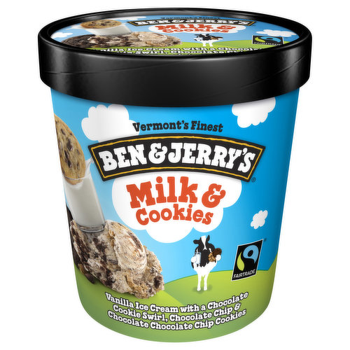 Ben & Jerry's Ice Cream, Milk & Cookies