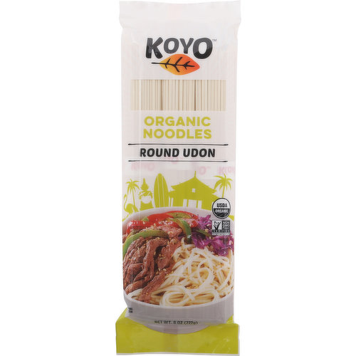 Koyo Noodles, Organic, Round Udon