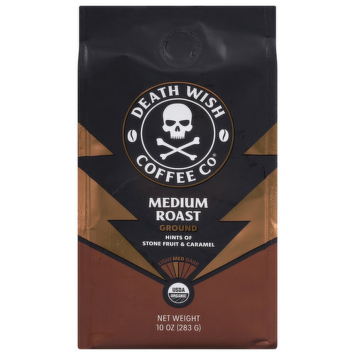 Death Wish Coffee Co Coffee, Ground, Medium Roast