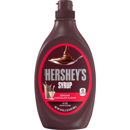 Hershey's Syrup, Fat Free, Genuine Chocolate Flavor