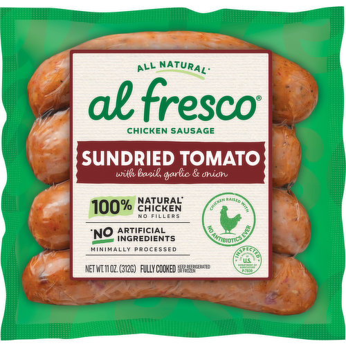 Al Fresco Chicken Sausage, Sundried Tomato
