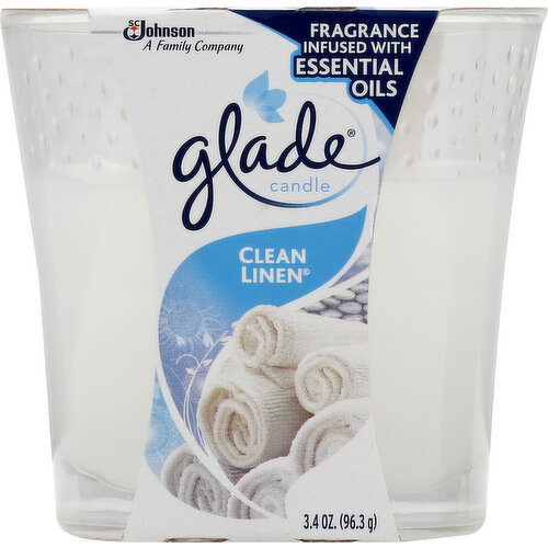 Glade Candle, Clean Linen