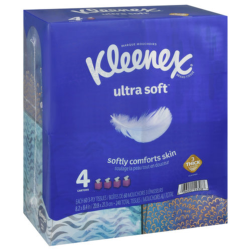 Kleenex Tissues, 3-Ply