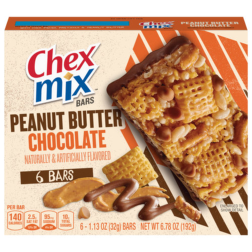 Chex Mix Bars, Peanut Butter Chocolate