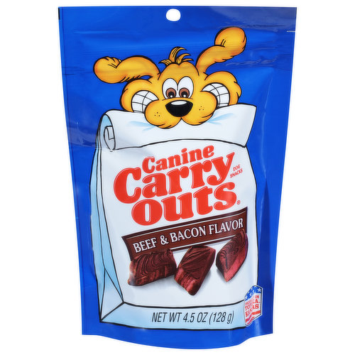 Canine Carry Outs Dog Snacks, Beef & Bacon Flavor