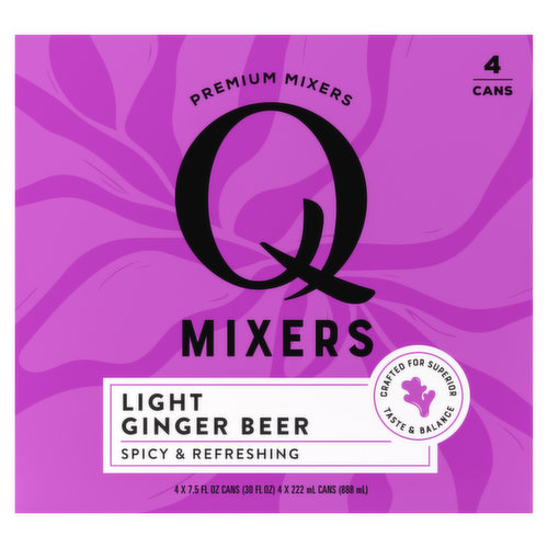 Q Mixers Ginger Beer, Light, Spicy & Refreshing