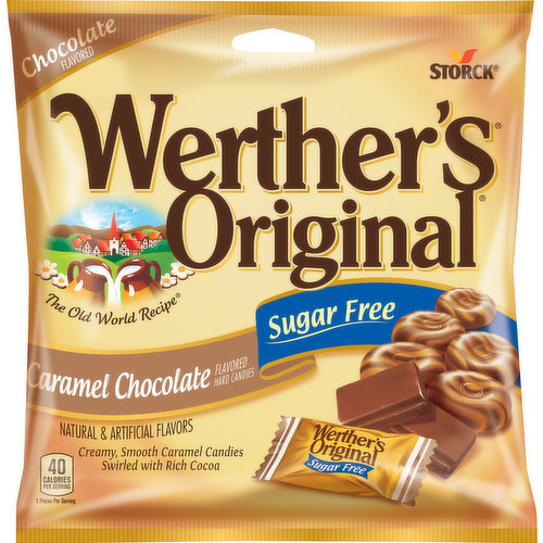Werther's Original Hard Candies, Sugar Free, Caramel Chocolate Flavored