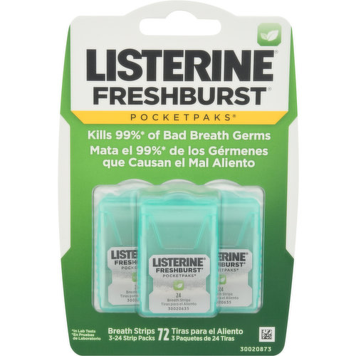 Kills 99% (in lab tests) of bad breath germs.